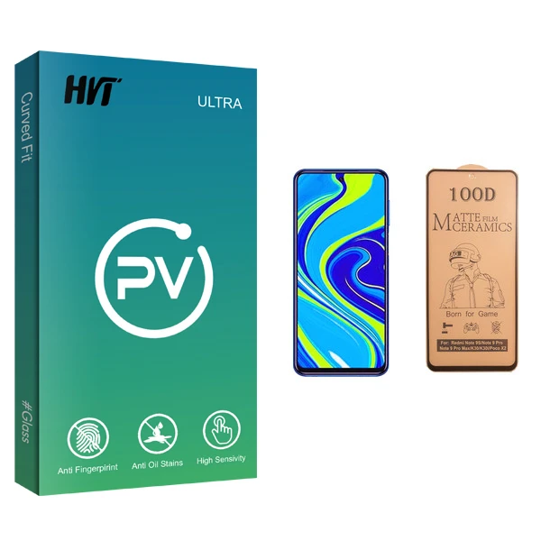 محافظ صفحه نمایش سرامیکی اچ وی تی مدل PV glass مناسب برای گوشی موبایل شیائومی Redmi Note 9s