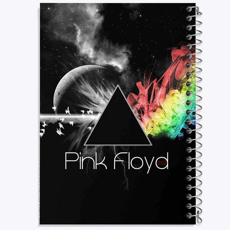 دفتر ژورنال نویسی 50 برگ خندالو مدل نقطه ای طرح گروه پینک فلوید Pink Floyd کد 3248