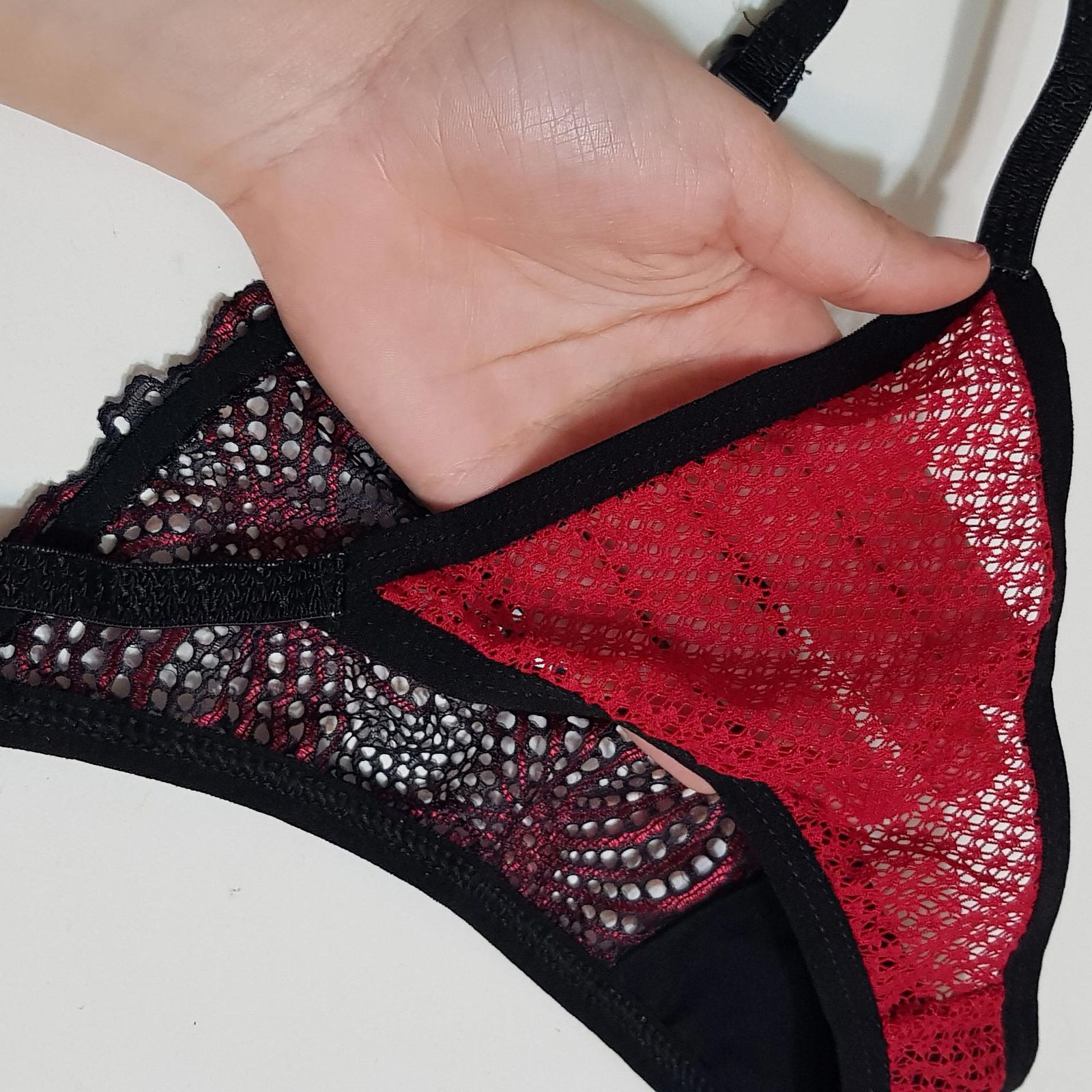 ست شورت و سوتین زنانه کارنا رز مدل فنردار کد 4865-910 رنگ قرمز -  - 8