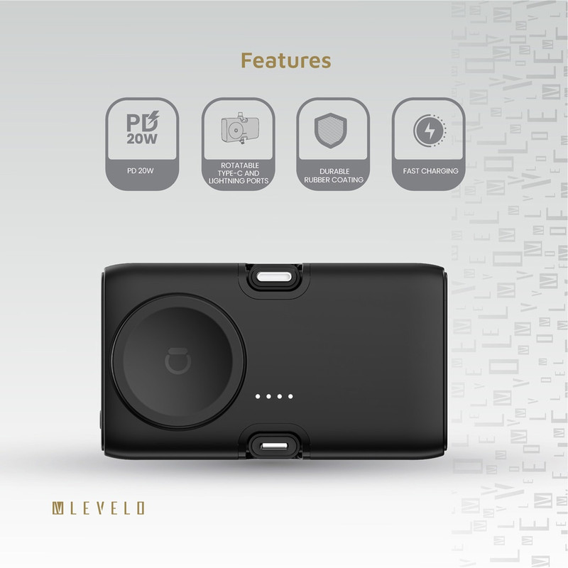 پاور بانک لولو مدل Nova mini portable ظرفیت 5000 میلی آمپر ساعت
