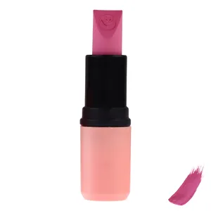 رژ لب جامد مات برانوس مدل Long Lasting رنگ سرخابی شماره 611