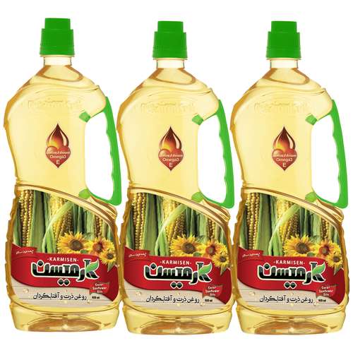 روغن ذرت و آفتابگردان کارمیسن - 920 میلی لیتر مجموعه 3 عددی