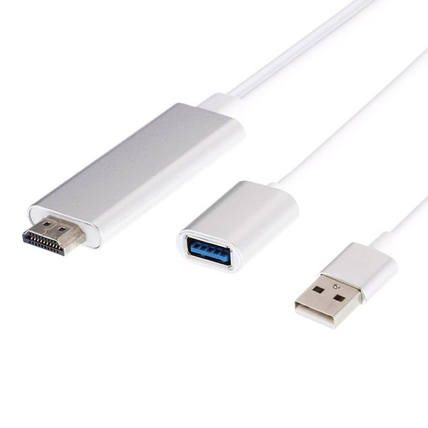 مشخصات قیمت و خرید کابل تبدیل Usb به Hdmi مدل 3in1 Hdtv 7562 دیجی کالا
