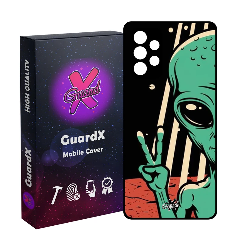 کاور گارد ایکس طرح Alien مدل Glass10499 مناسب برای گوشی موبایل سامسونگ Galaxy A32 4G