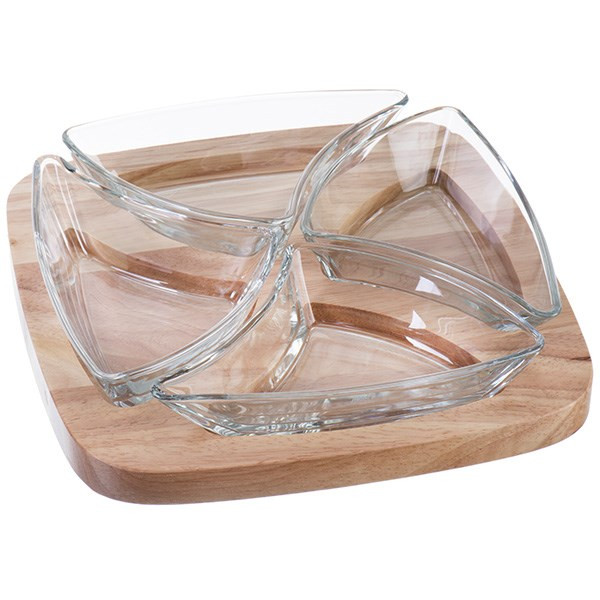 اردور خوری 4 تکه بیلی با سینی چوبی کد GW-310