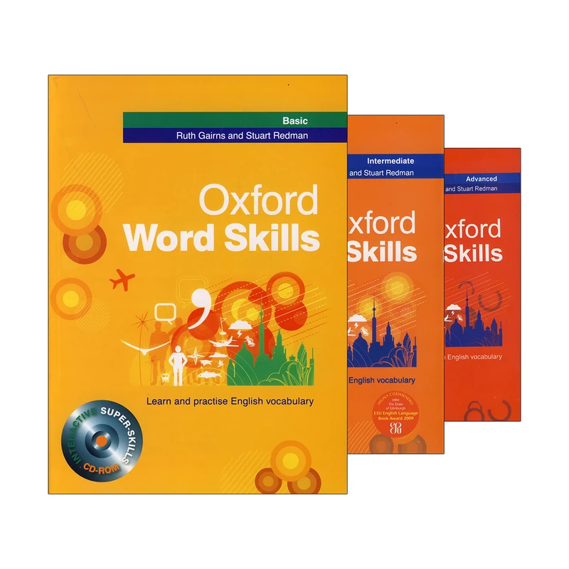 کتاب Oxford Word Skills اثر Ruth Gairns and Stuart Redman انتشارات آریونا 3 جلدی