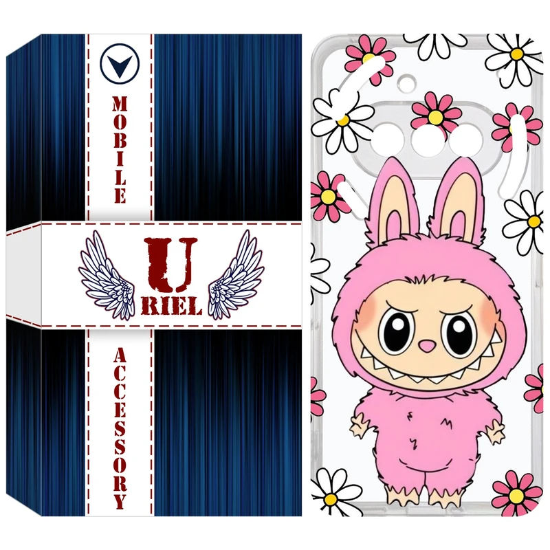 کاور یوریل مدل Clear کد 106 طرح لبوبو Labubu مناسب برای گوشی موبایل ناتینگ فون Nothing Phone 3a