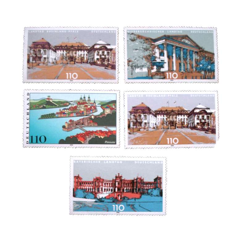 تمبر یادگاری مدل بنای تاریخی کد DS1934 مجموعه 5 عددی