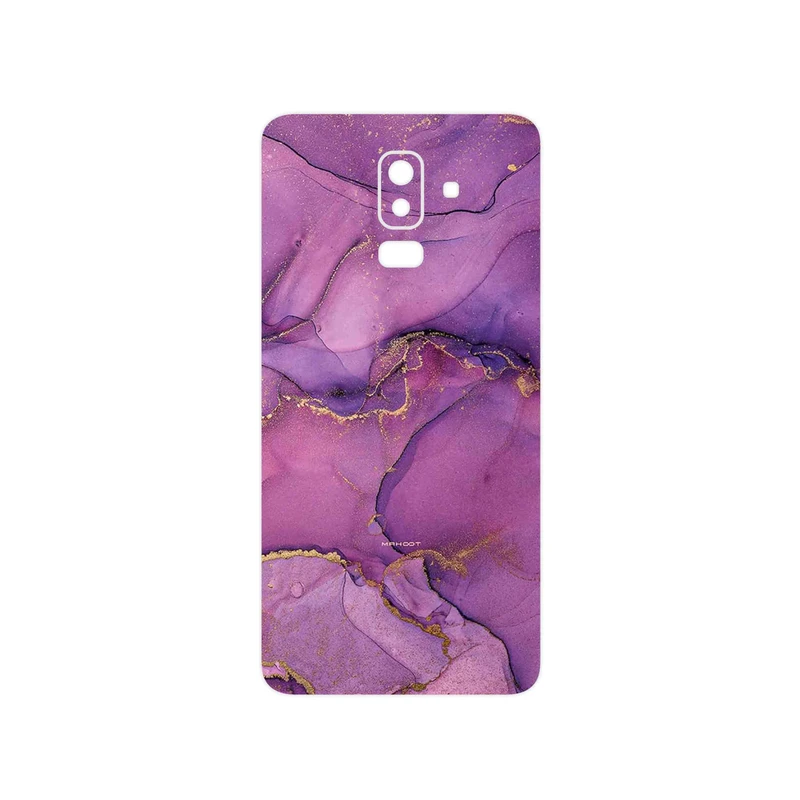برچسب پوششی ماهوت مدل Purple Marble مناسب برای گوشی موبایل سامسونگ Galaxy J8