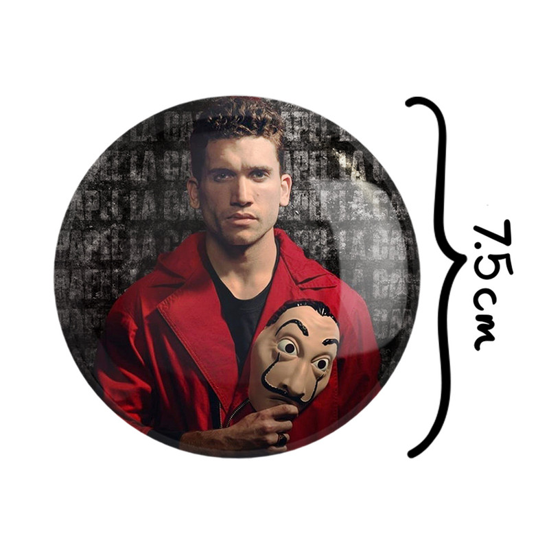 آینه جیبی خندالو مدل دنور سریال Money Heist  کد 3230