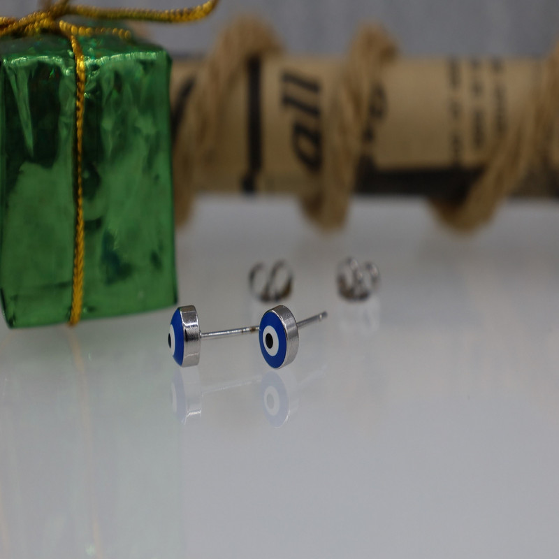 گوشواره زنانه ماصرم مدل چشم نظر کد ER2009 گوشواره زنانه ماصرم مدل چشم نظر کد ER2009