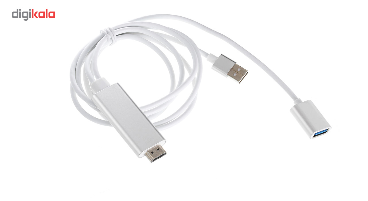 کابل تبدیل USB به HDMI مدل 3in1 HDTV