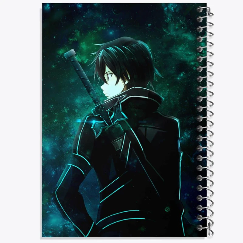 دفتر مشق 100 برگ خندالو طرح انیمه هنر شمشیر زنی آنلاین کد 12073