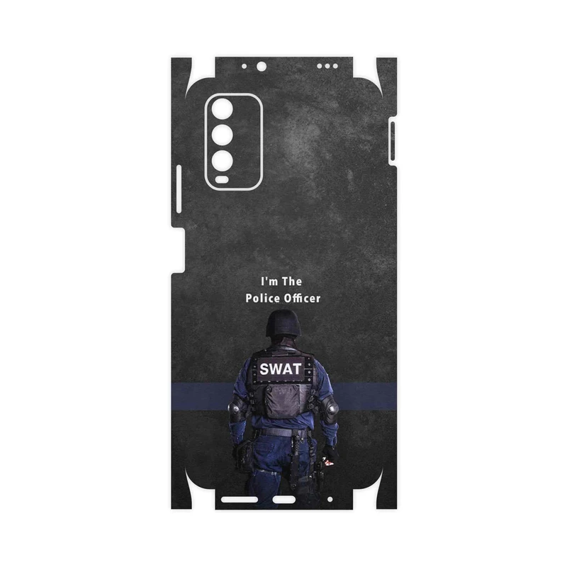 برچسب پوششی ماهوت مدل Police Officer-FullSkin مناسب برای گوشی موبایل شیائومی Redmi 9T