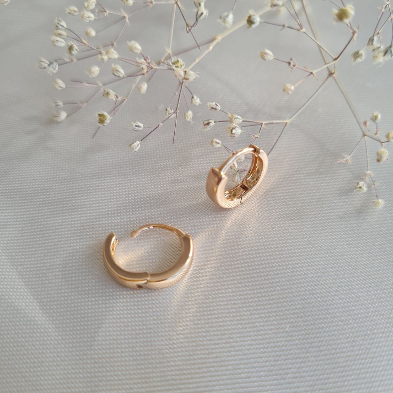 گوشواره زنانه ژوپینگ مدل حلقه ای ساده کد A8 -  - 4