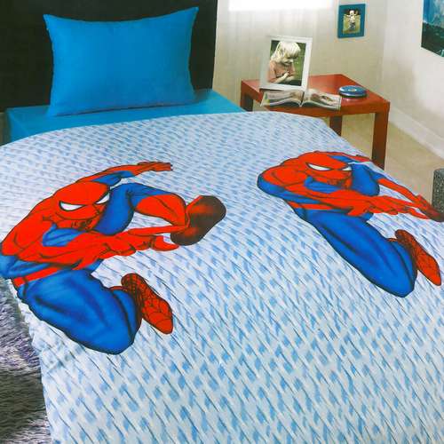 سرویس لحاف نوجوان راشا سری رنفورس طرح Spider man یک نفره 3 تکه