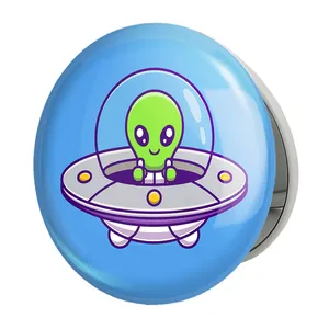 آینه جیبی خندالو طرح فضانورد مدل تاشو کد 25094 