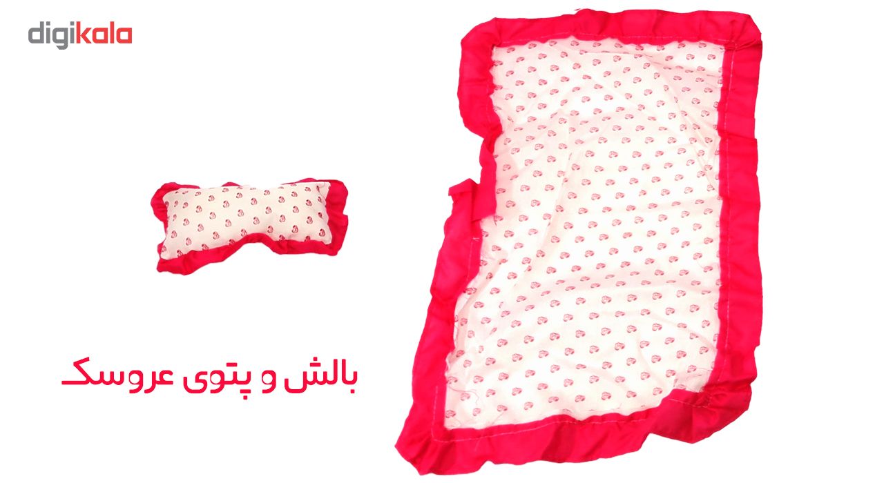 تخت خواب عروسک ژیونگ چنگ مدل Dream Sweet Bed 008-10