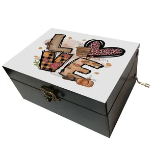 جعبه موزیکال مدل هندلی طرح عشق قلب love کد 2037