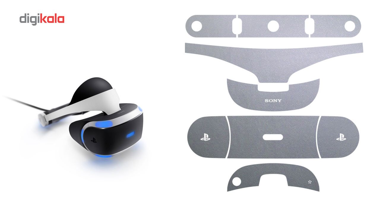 برچسب رنگ Silver-matte ماهوت مناسب برای عینک واقعیت مجازیPlayStation VR