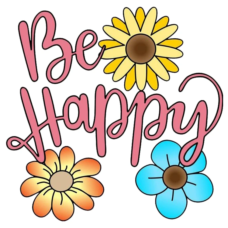 استیکر پارچه و لباس پاد آفرین مدل خوشحال باش کد DKST475