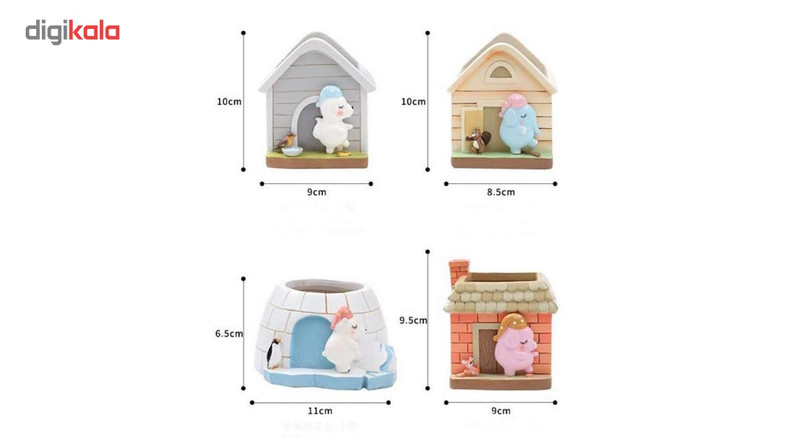 گلدان طرح کلبه کد 1023