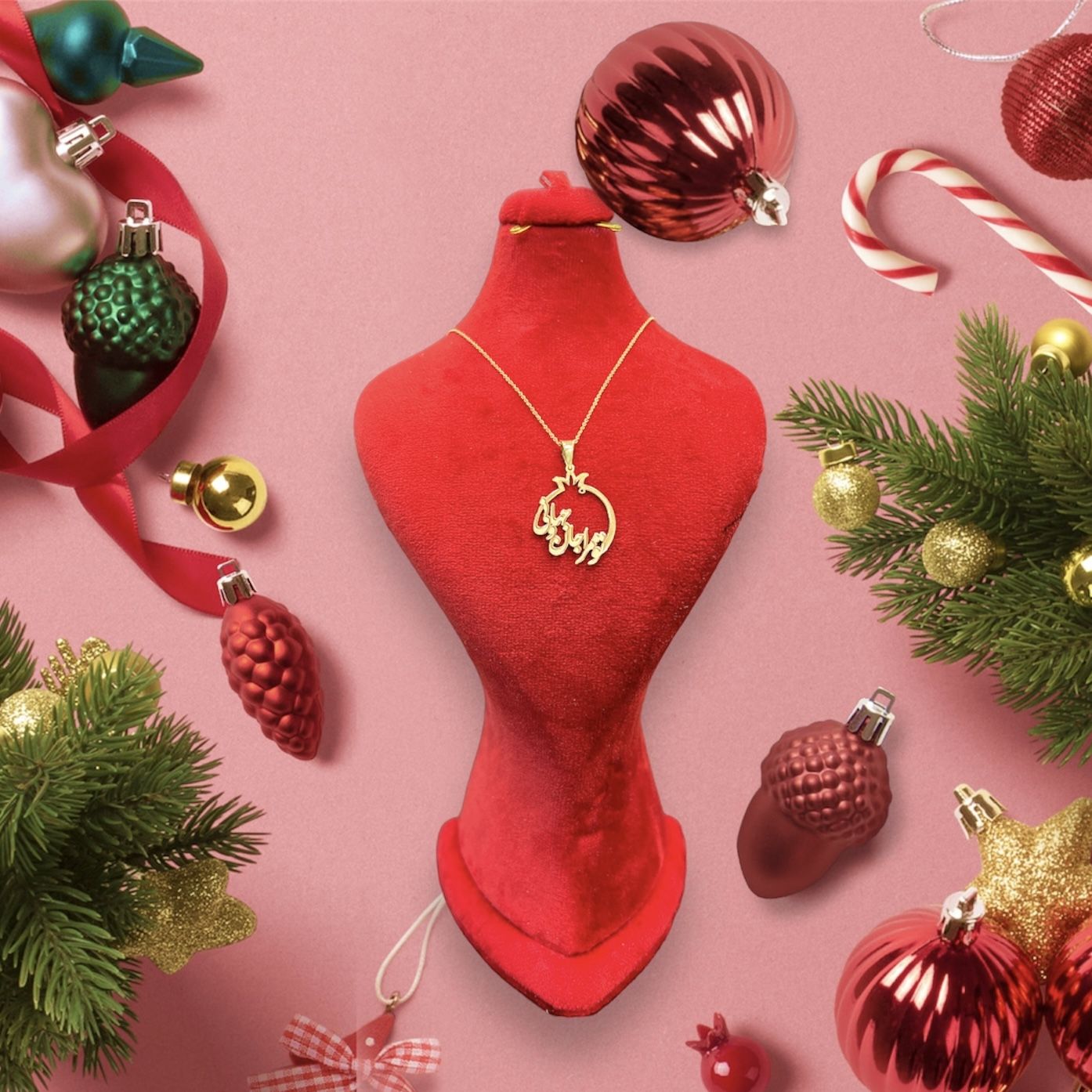 گردنبند طلا 18 عیار زنانه مدل انار - - 2