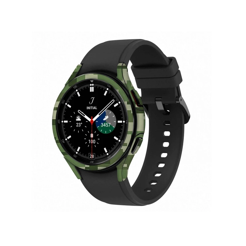  برچسب ماهوت طرح Army-Green-Pixel مناسب برای ساعت هوشمند سامسونگ Watch4 Classic 42mm