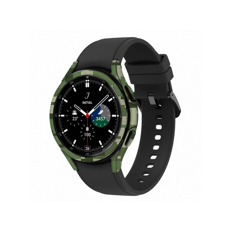  برچسب ماهوت طرح Army-Green-Pixel مناسب برای ساعت هوشمند سامسونگ Watch4 Classic 42mm