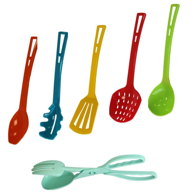 سرویس کفگیر و ملاقه 5 پارچه مدل kitchen به همراه انبر