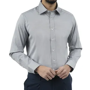 پیراهن آستین بلند یقه کراواتی مردانه مدل 945