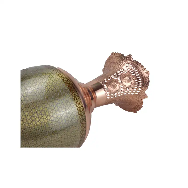 گلدان خاتم کاری مسی مدل شاهکار کد 55