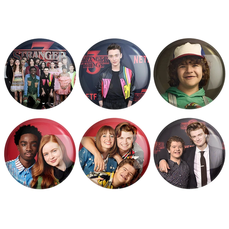  مگنت خندالو طرح سریال استرنجر تینگز Stranger Things کد 1111A مجموعه 6 عددی