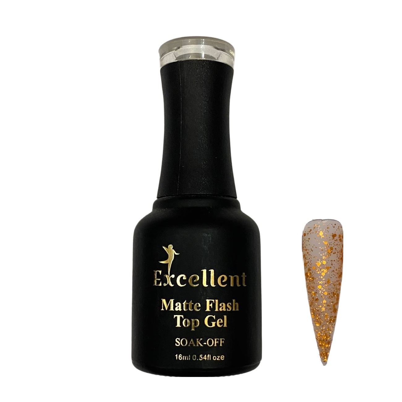 تاپ ژل ناخن اکسلنت مدل Matte Flash شماره MF05