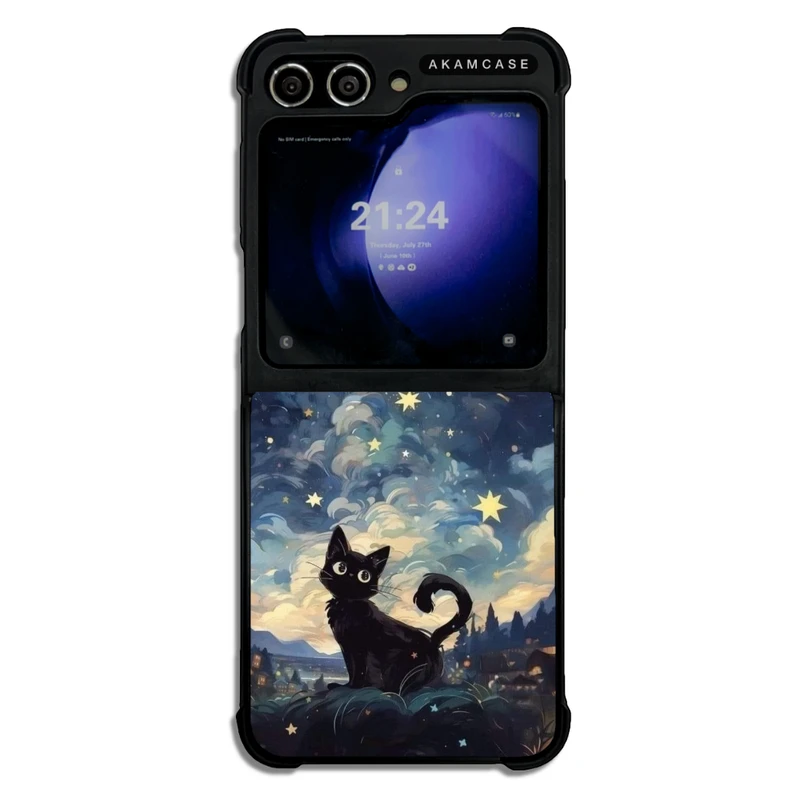 کاور آکام مدل AMC-WSGZFLIP5-CATS-34 مناسب برای گوشی موبایل سامسونگ Galaxy Z Flip 5