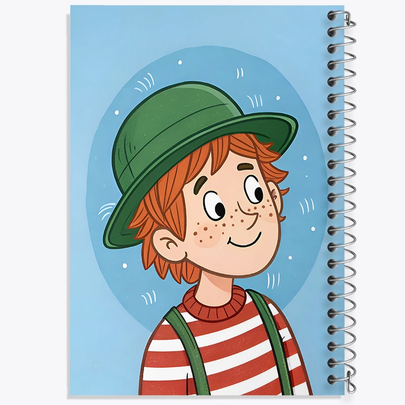 دفتر مشق 100 برگ خندالو طرح پسر بامزه کد F8043