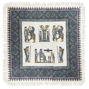 سفره قلمکار ممتاز اثر عطریان طرح 19 سایز 100 × 100 سانتی متر