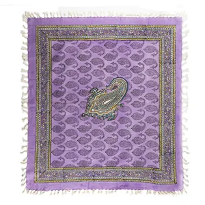 سفره قلمکار ممتاز اثر عطریان طرح 8 سایز 80 × 80 سانتی متر