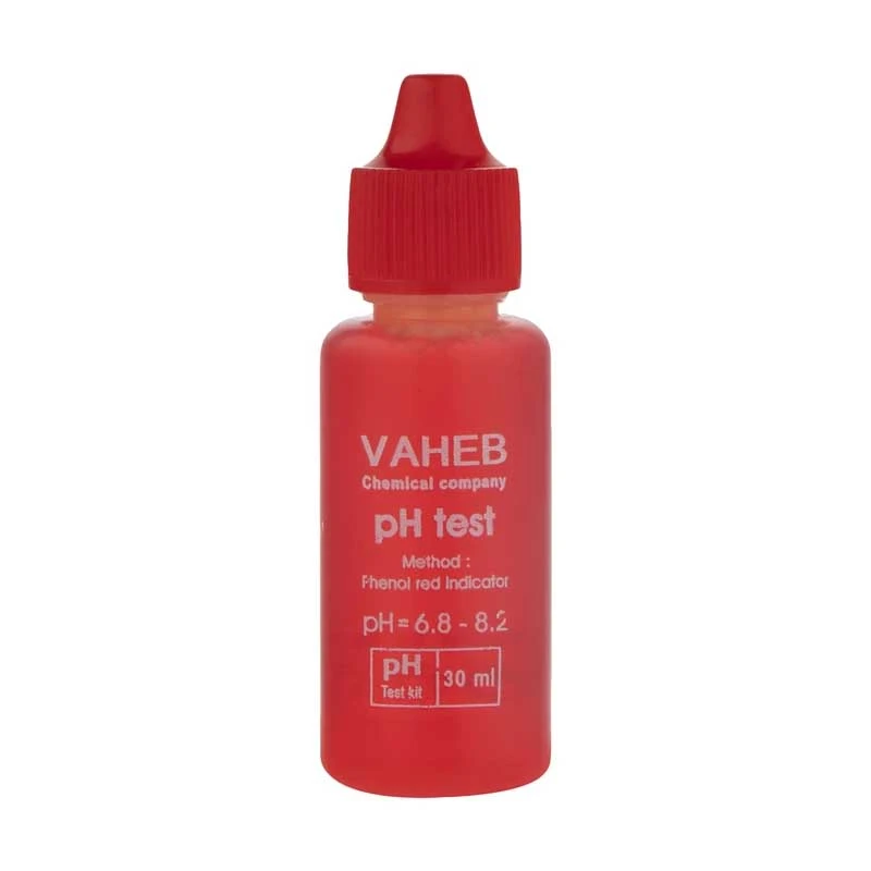 کیت اندازه گیری پی اچ PH آب واهب مدل Phenol red حجم 30 میلی لیتر