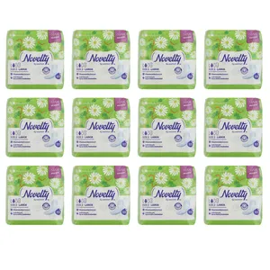 نوار بهداشتی ناولتی مدل Maxi Maghreb flowers مجموعه 12 عددی 