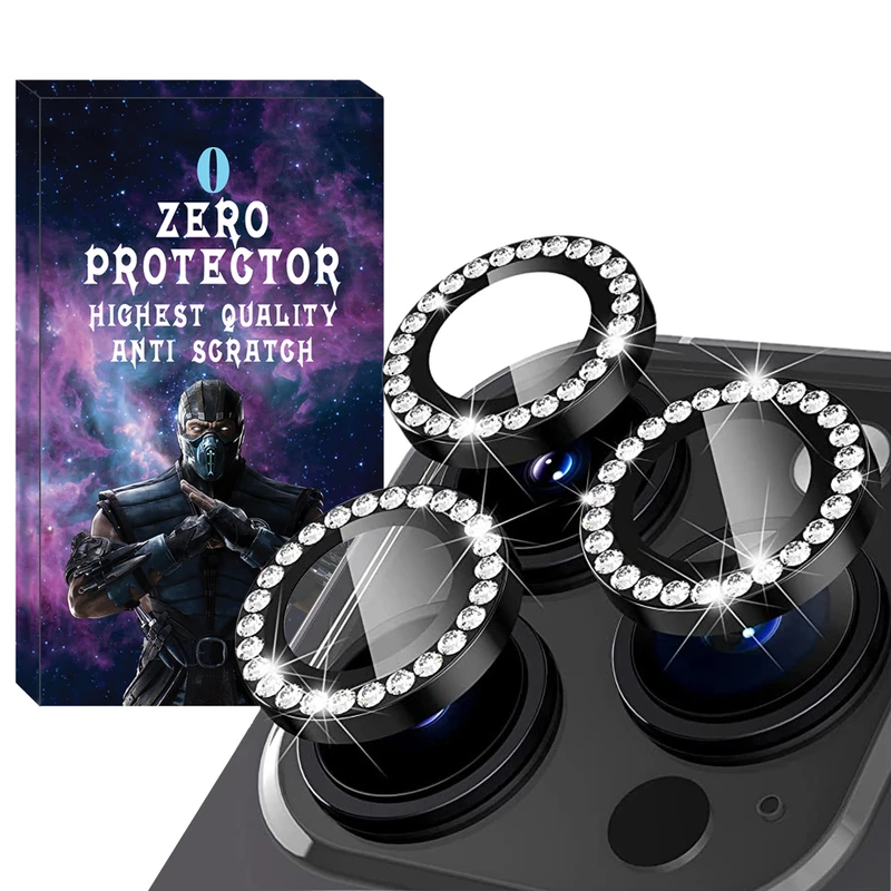 محافظ لنز دوربین زیرو مدل Ring Diamond مناسب برای گوشی موبایل اپل Iphone 13 Pro / 13 Pro max