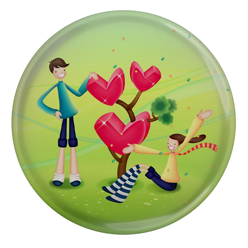 مگنت طرح دختر و پسر و قلب و عشق مدل S10381 