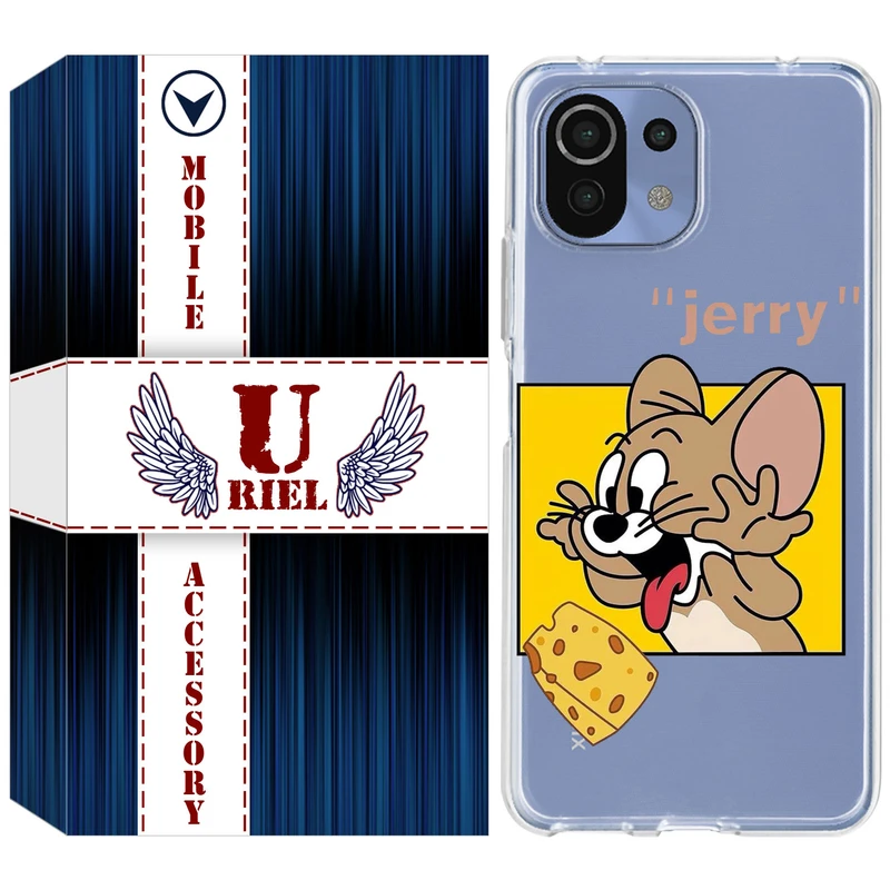 کاور یوریل مدل Clear کد 11 طرح جری مناسب برای گوشی موبایل شیائومی Mi 11 Lite / 11 Lite 5G NE