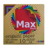 کاغذ اوریگامی مکس مدل a4a4 بسته 100 عددی