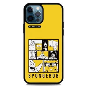 AKAM AMC-WA12PROMAX-SPONGE BOB3 Cover For Apple iPhone 12 Pro Max