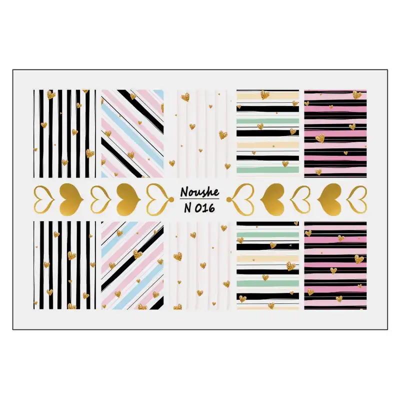 برچسب لنز ناخن کد N14-15-16-21-26-29 مجموعه 6 عددی