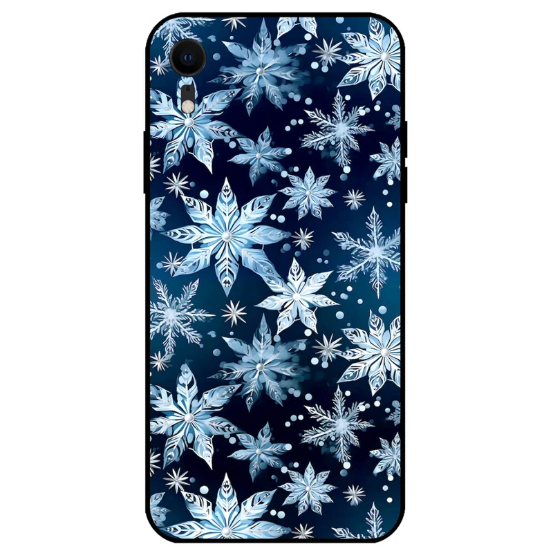 کاور مگافون طرح برف مدل 2824 مناسب برای گوشی موبایل اپل iPhone XR                 