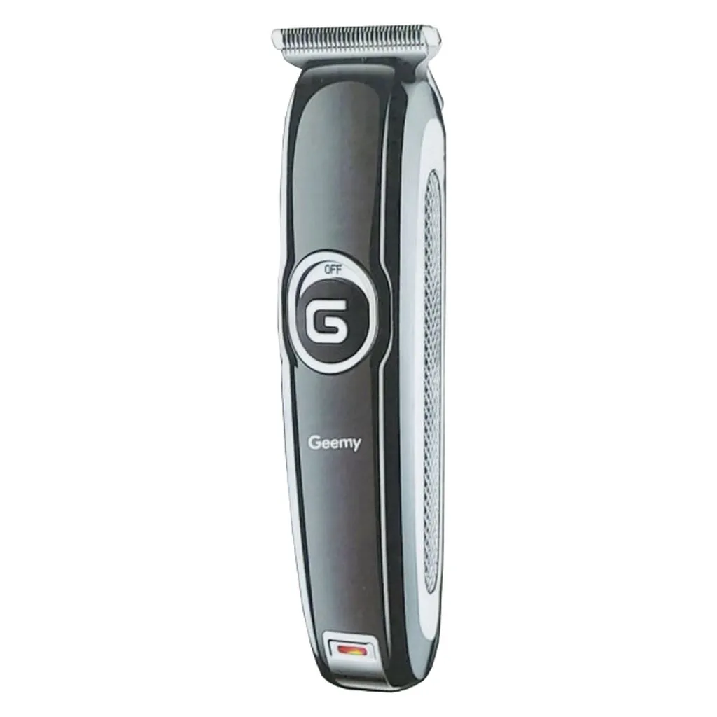 ماشین اصلاح موی سر و صورت جیمی مدل GM-6050 با تیغه استیل ضد زنگ، اصلاح برش مستقیم با دقت 0.1 میلی‌متر، قابلیت صفرزن، خط زن و حجم زن، باتری با 70 دقیقه زمان استفاده و نمایشگر وضعیت شارژ و سه شانه اصلاح 1، 2 و 3 میلی‌متری