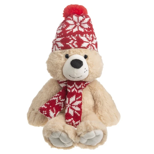 عروسک گانز طرح خرس تدی مدل GANZ Ridge Bear کد SZ13/1158 ارتفاع 40 سانتی‌متر
