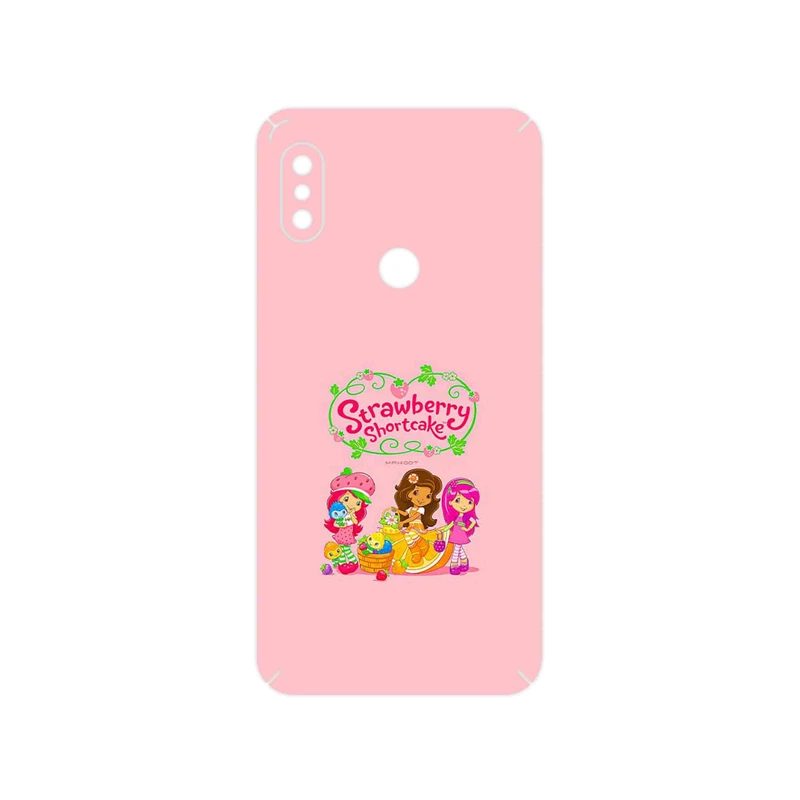 برچسب پوششی ماهوت مدل Strawberry Shortcake مناسب برای گوشی موبایل شیائومی Redmi Note 6 Pro